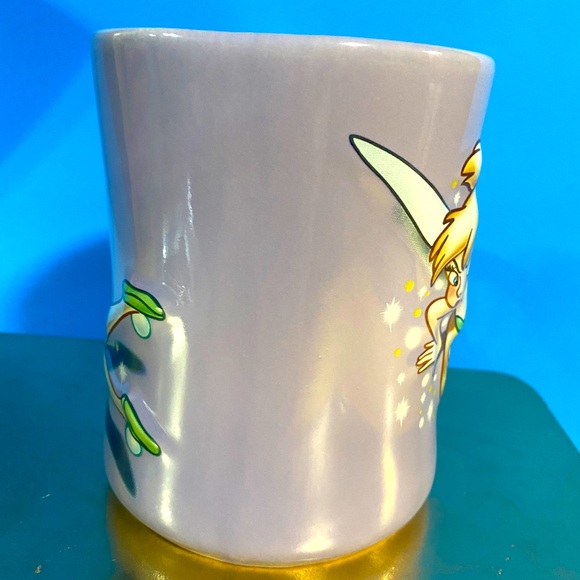 DISNEY STORE EXCLUSIVE TINKER BELL 3-D CERAMIC MUG LAVENDER 16oz MUG - Picture 10 of 11